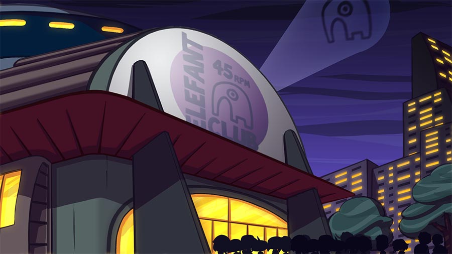 L-Fun 45 - Digital illustration background - Awards ceremony