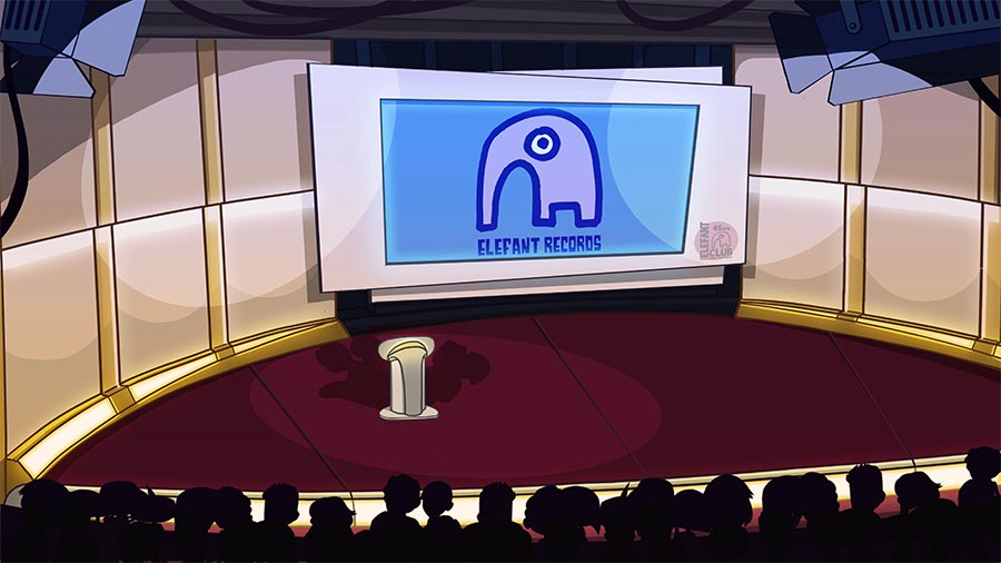 L-Fun 45 - Digital illustration background - Awards ceremony