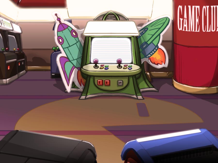 L-Fun 45 - Digital illustration background - Arcade club