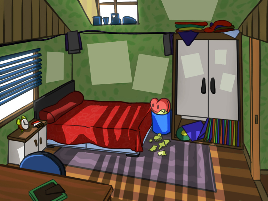 L-Fun 45 - Digital illustration background - depression room