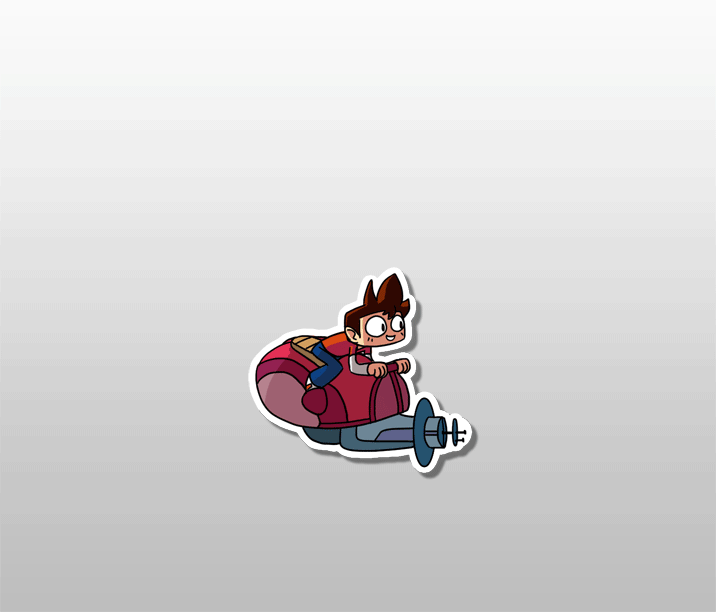 2D animation - Casual space arcade game