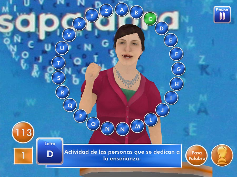 Pasapalabra game screenshot