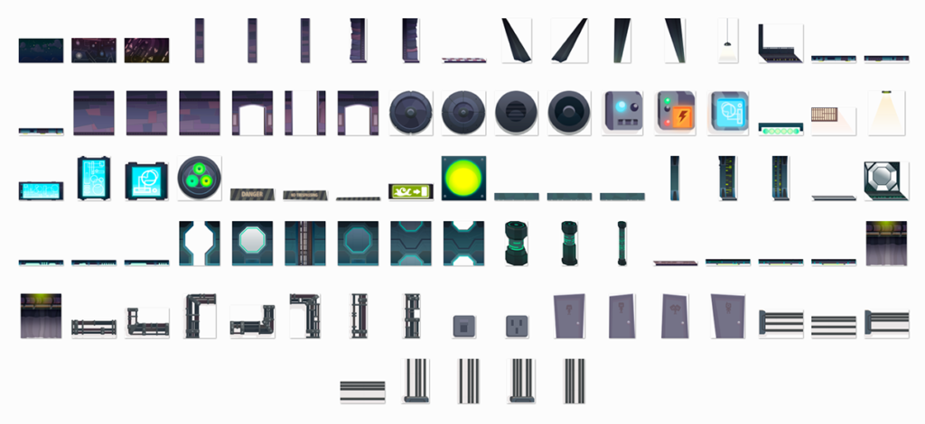 Mixee labs - Game scenery design - Assets