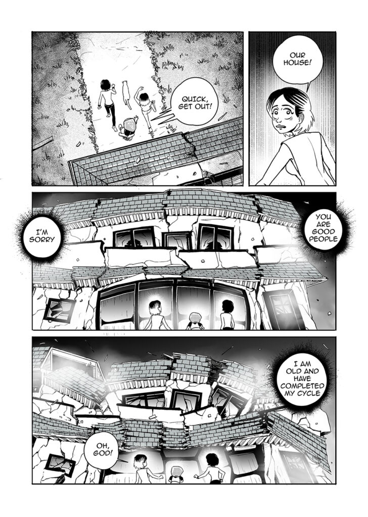 Paranormal and Slice of life comedy comic book 'Had a Weird Day' page by Andrés Avaray - Friendly haunted house