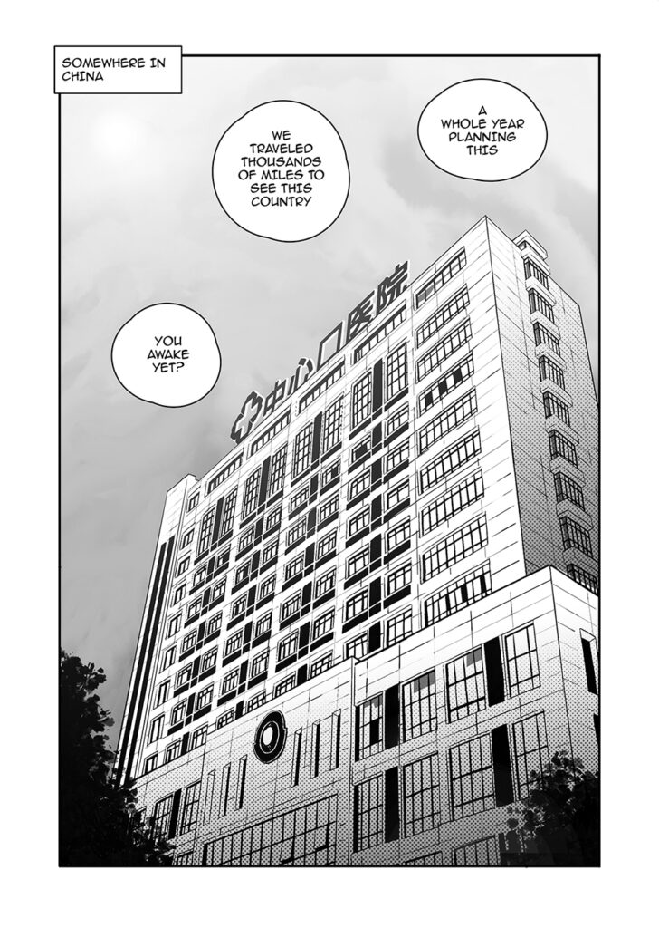Paranormal and Slice of life comedy comic book 'Had a Weird Day' page by Andrés Avaray - Chinese hospital